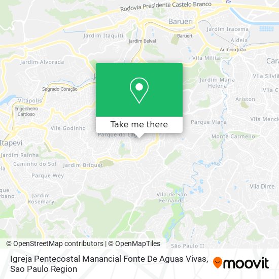 Igreja Pentecostal Manancial Fonte De Aguas Vivas map
