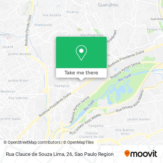 Mapa Rua Clauce de Souza Lima, 26