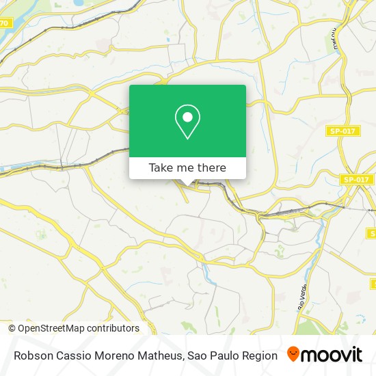 Mapa Robson Cassio Moreno Matheus