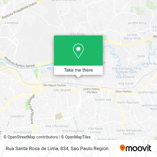 Rua Santa Rosa de Lima, 834 map