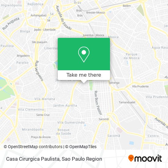 Mapa Casa Cirurgica Paulista