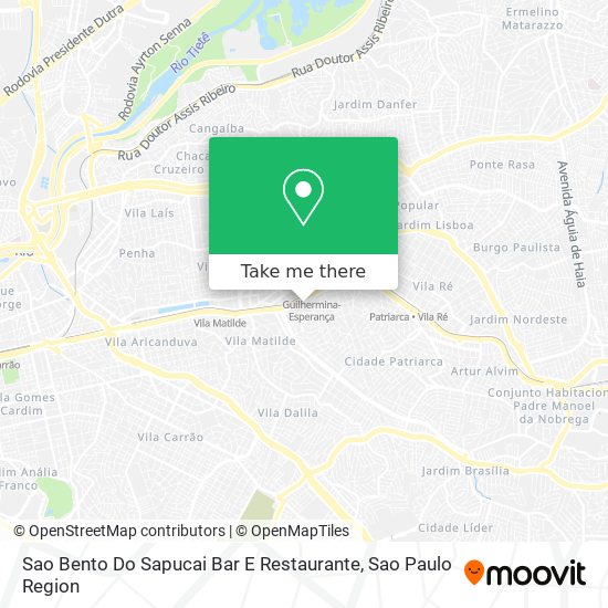 Mapa Sao Bento Do Sapucai Bar E Restaurante