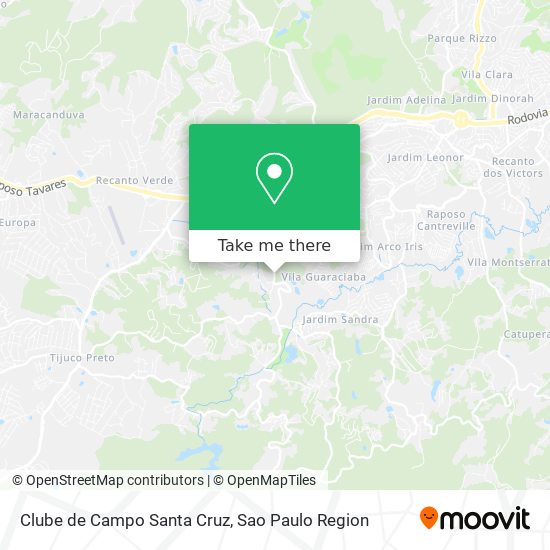 Clube de Campo Santa Cruz map