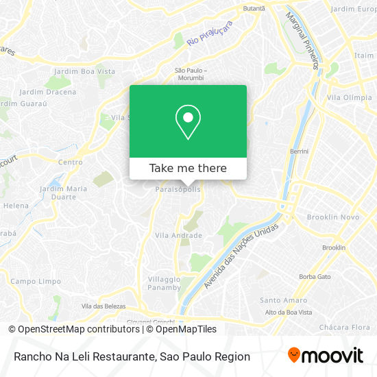 Mapa Rancho Na Leli Restaurante