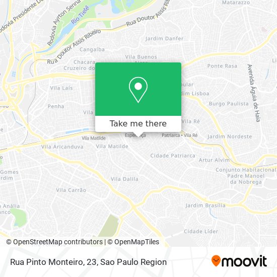 Mapa Rua Pinto Monteiro, 23