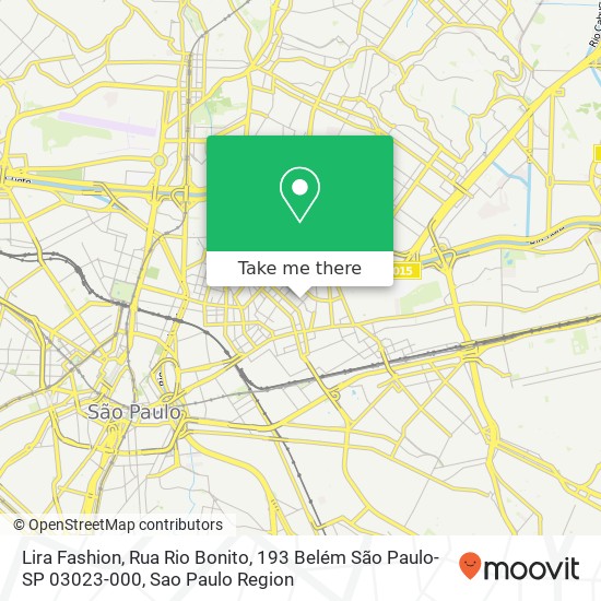 Lira Fashion, Rua Rio Bonito, 193 Belém São Paulo-SP 03023-000 map