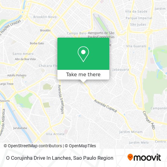 Mapa O Corujinha Drive In Lanches