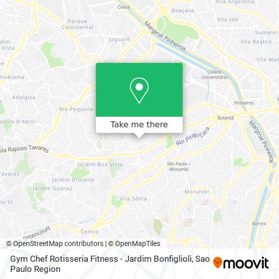 Gym Chef Rotisseria Fitness - Jardim Bonfiglioli map