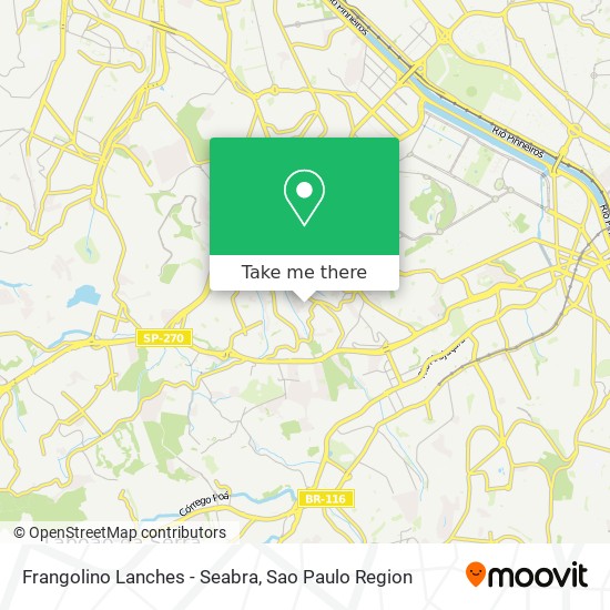Frangolino Lanches - Seabra map