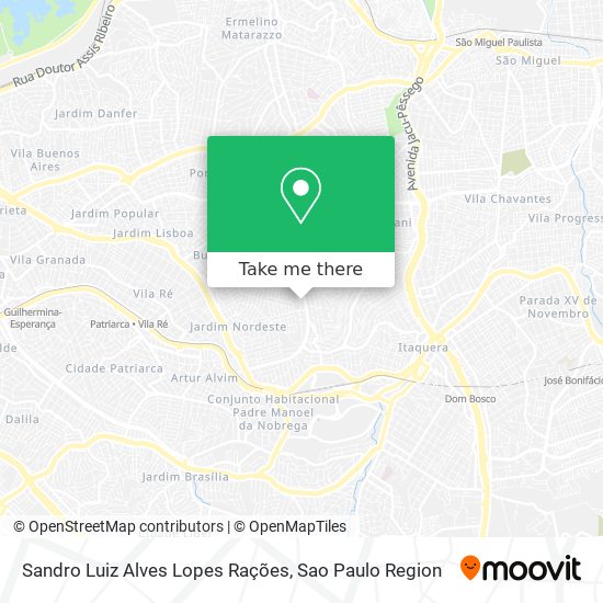 Sandro Luiz Alves Lopes Rações map