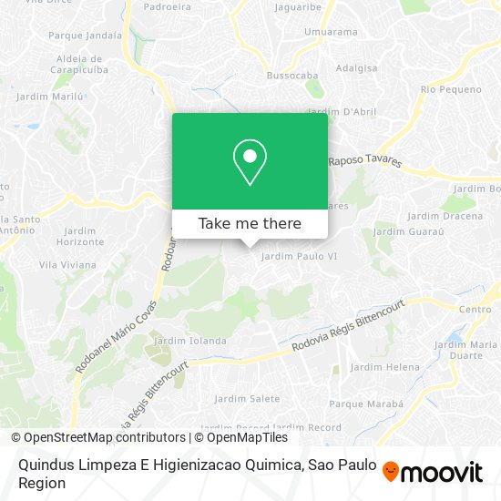 Quindus Limpeza E Higienizacao Quimica map