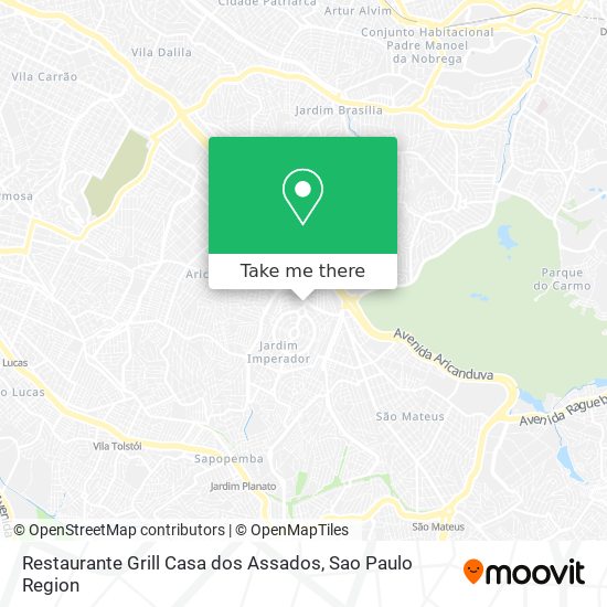 Mapa Restaurante Grill Casa dos Assados