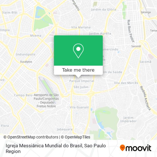 Mapa Igreja Messiânica Mundial do Brasil