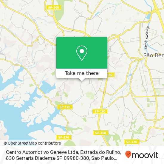 Centro Automotivo Geneve Ltda, Estrada do Rufino, 830 Serraria Diadema-SP 09980-380 map