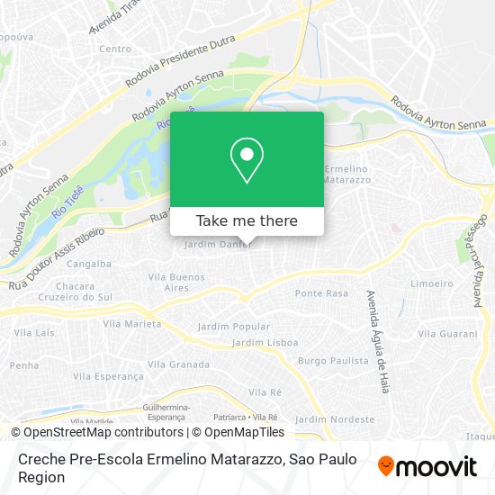 Creche Pre-Escola Ermelino Matarazzo map