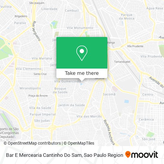 Mapa Bar E Mercearia Cantinho Do Sam