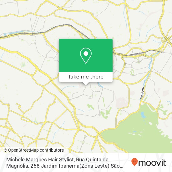 Mapa Michele Marques Hair Stylist, Rua Quinta da Magnólia, 268 Jardim Ipanema(Zona Leste) São Paulo-SP 03582-100