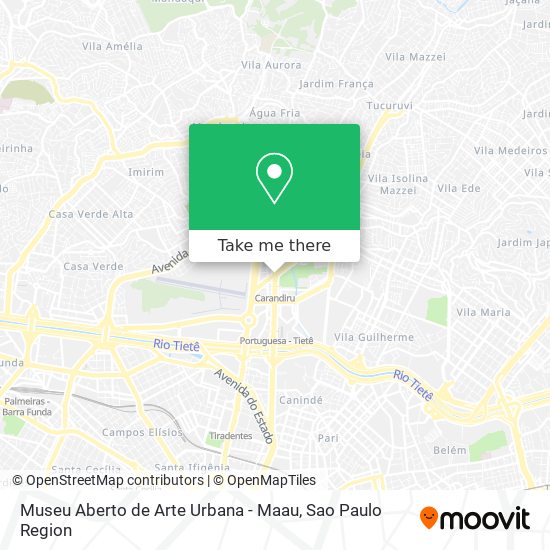 Museu Aberto de Arte Urbana - Maau map