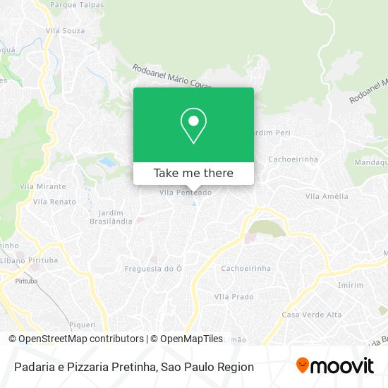 Padaria e Pizzaria Pretinha map