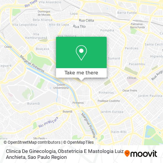 Clinica De Ginecologia, Obstetricia E Mastologia Luiz Anchieta map