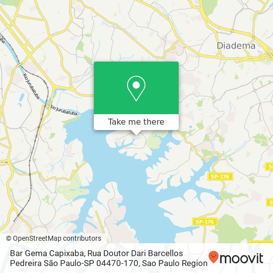 Mapa Bar Gema Capixaba, Rua Doutor Dari Barcellos Pedreira São Paulo-SP 04470-170