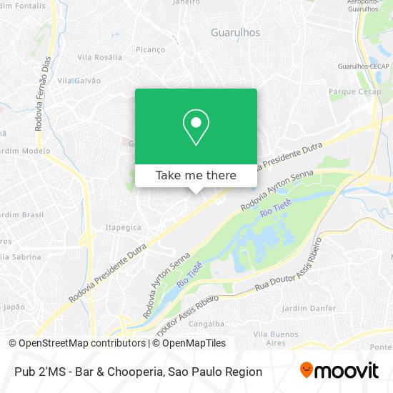 Mapa Pub 2'MS - Bar & Chooperia