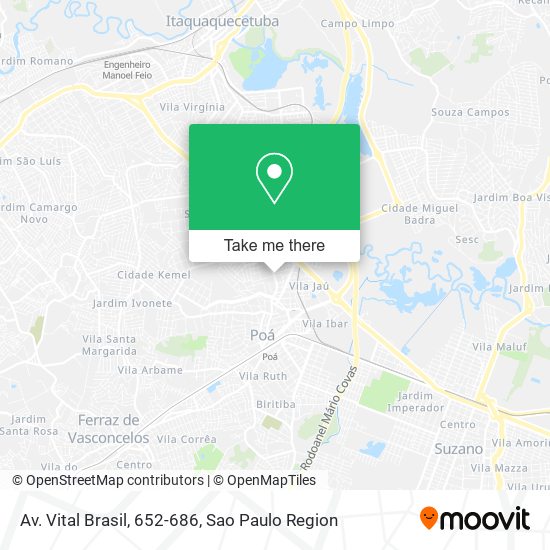 Mapa Av. Vital Brasil, 652-686