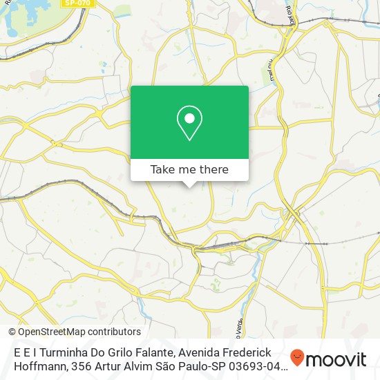 E E I Turminha Do Grilo Falante, Avenida Frederick Hoffmann, 356 Artur Alvim São Paulo-SP 03693-040 map