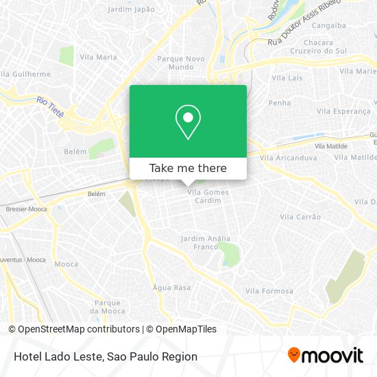 Mapa Hotel Lado Leste