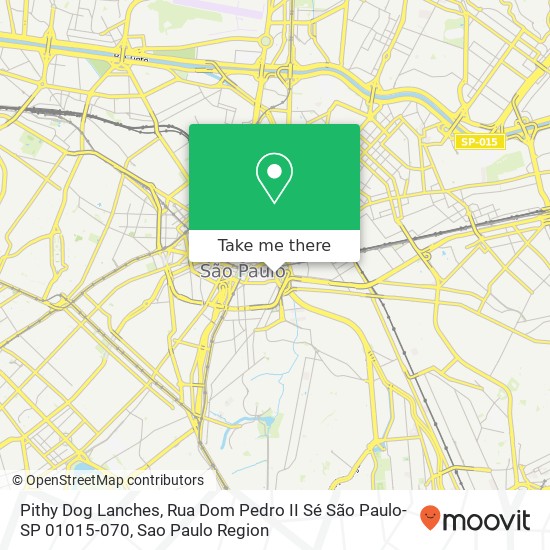 Pithy Dog Lanches, Rua Dom Pedro II Sé São Paulo-SP 01015-070 map