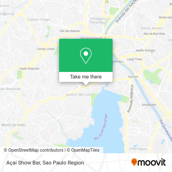 Açaí Show Bar map