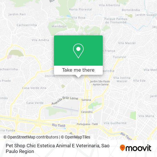 Pet Shop Chic Estetica Animal E Veterinaria map