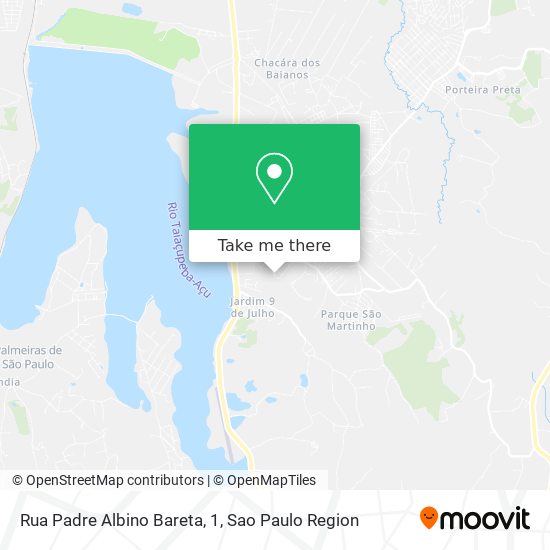 Rua Padre Albino Bareta, 1 map