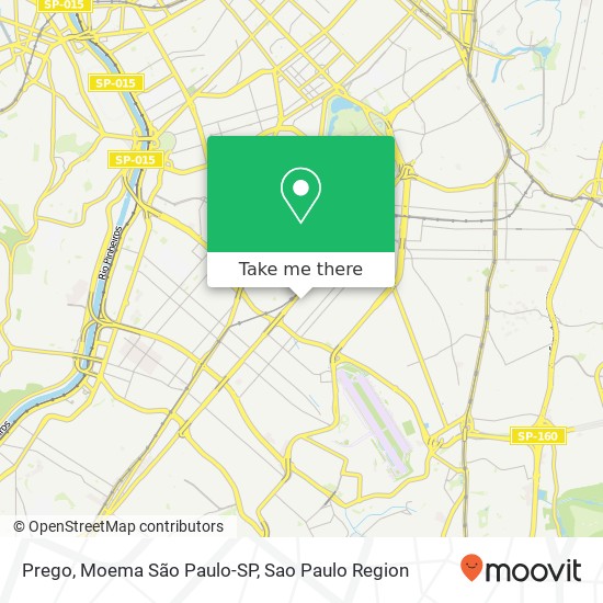 Prego, Moema São Paulo-SP map