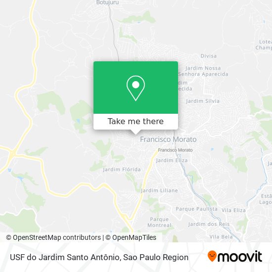 Mapa USF do Jardim Santo Antônio