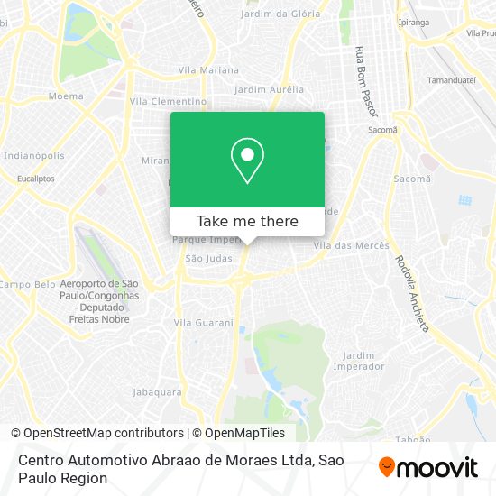 Mapa Centro Automotivo Abraao de Moraes Ltda