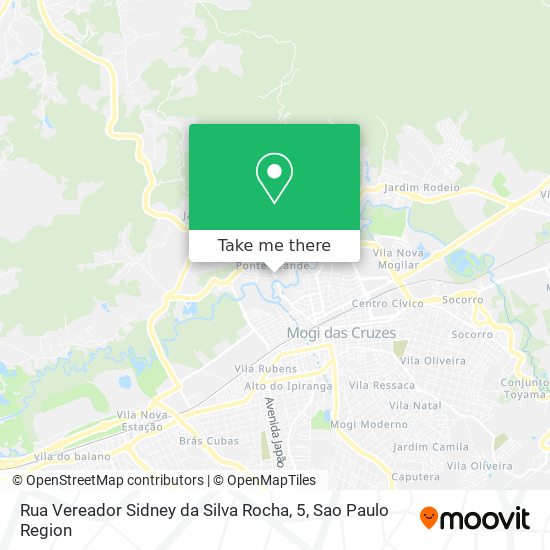 Rua Vereador Sidney da Silva Rocha, 5 map