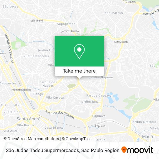 São Judas Tadeu Supermercados map