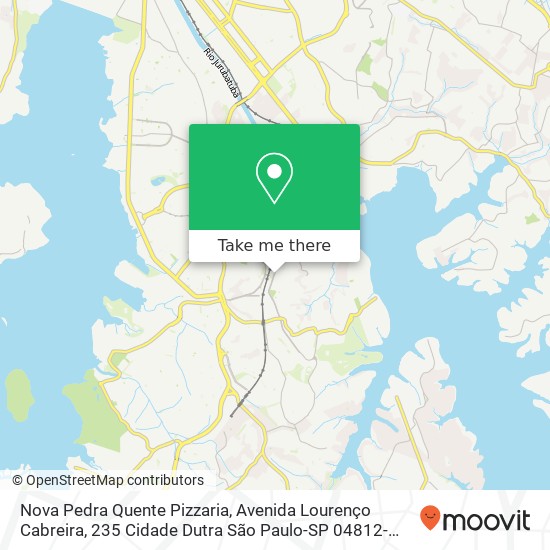 Nova Pedra Quente Pizzaria, Avenida Lourenço Cabreira, 235 Cidade Dutra São Paulo-SP 04812-010 map