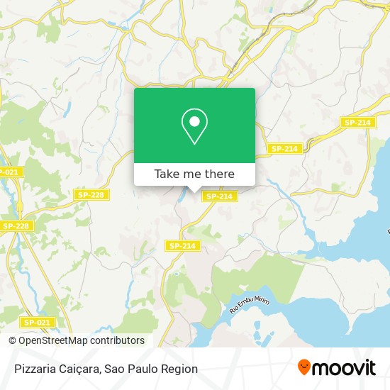 Mapa Pizzaria Caiçara