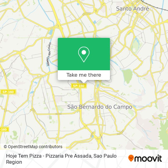 Mapa Hoje Tem Pizza - Pizzaria Pre Assada