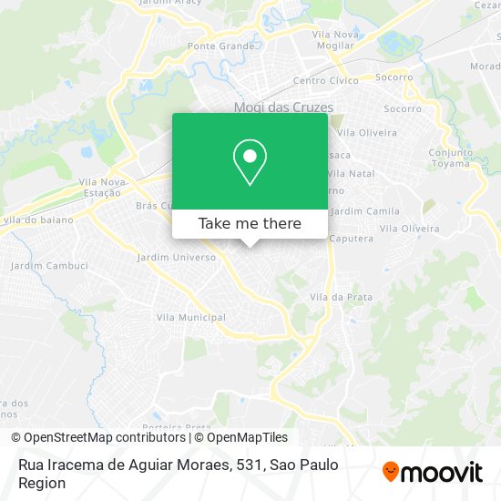 Mapa Rua Iracema de Aguiar Moraes, 531