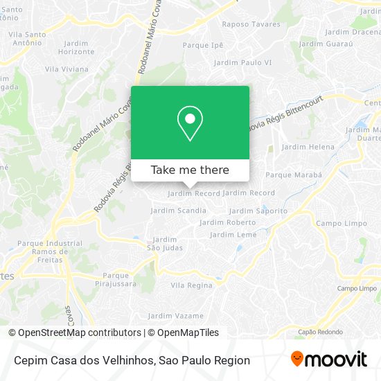 Mapa Cepim Casa dos Velhinhos