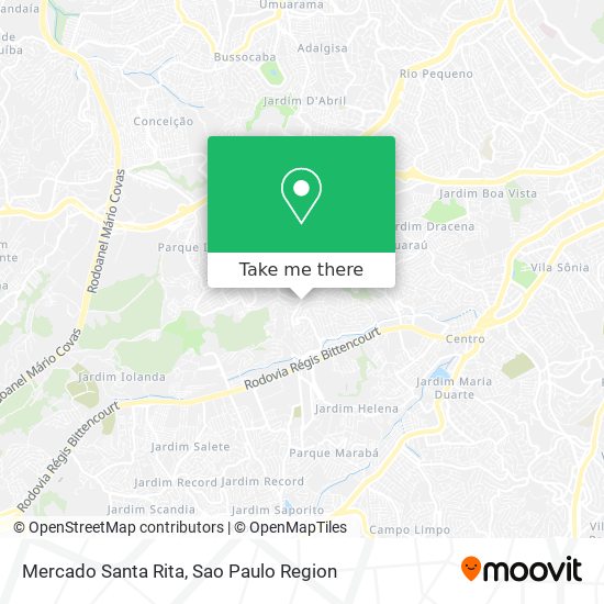 Mapa Mercado Santa Rita