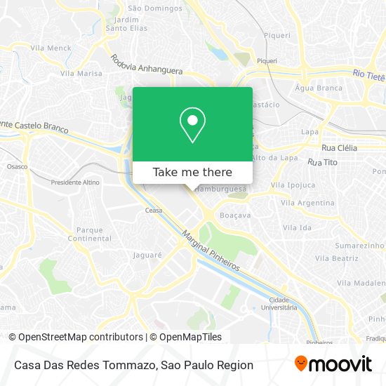 Casa Das Redes Tommazo map