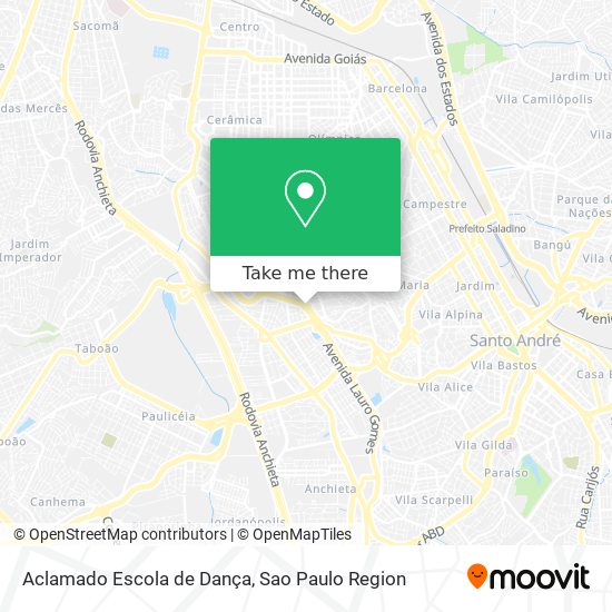 Aclamado Escola de Dança map