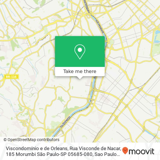 Viscondomínio e de Orleans, Rua Visconde de Nacar, 185 Morumbi São Paulo-SP 05685-080 map