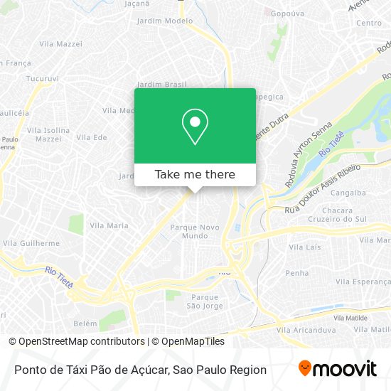 Ponto de Táxi Pão de Açúcar map