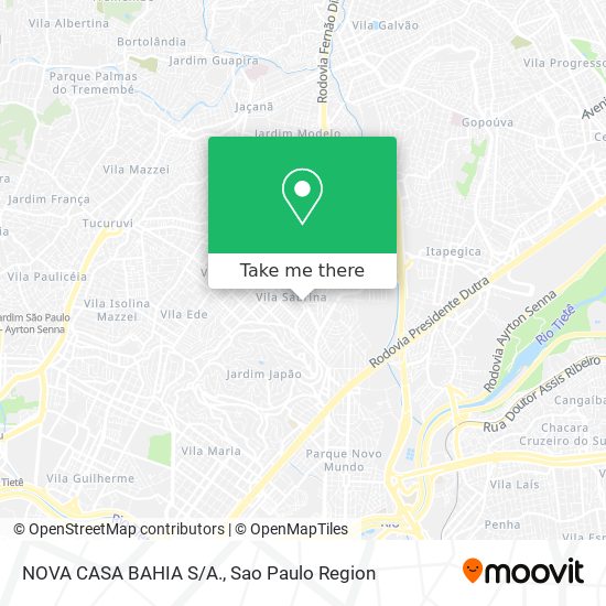 NOVA CASA BAHIA S/A. map