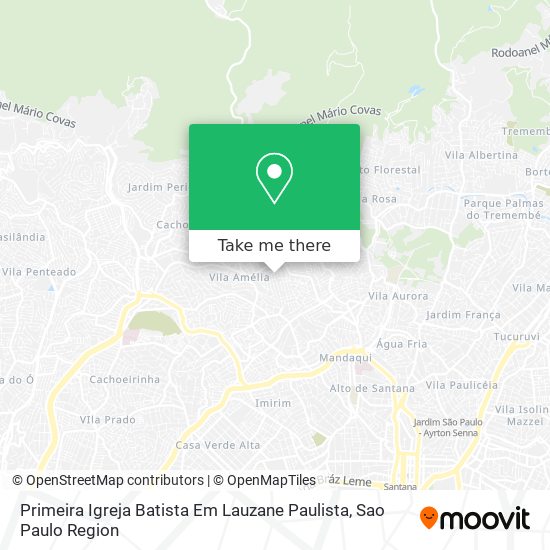 Primeira Igreja Batista Em Lauzane Paulista map